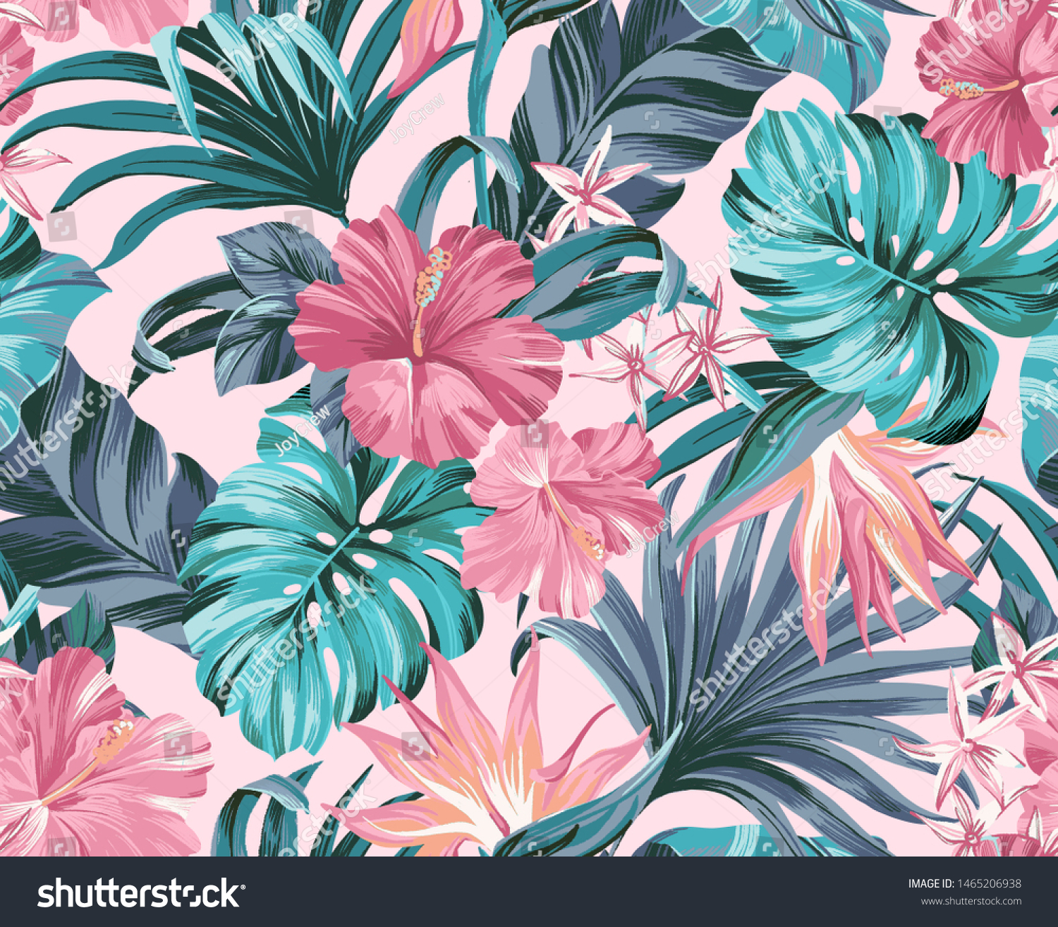 Illustration De Stock De Fleurs Tropicales Exotiques En