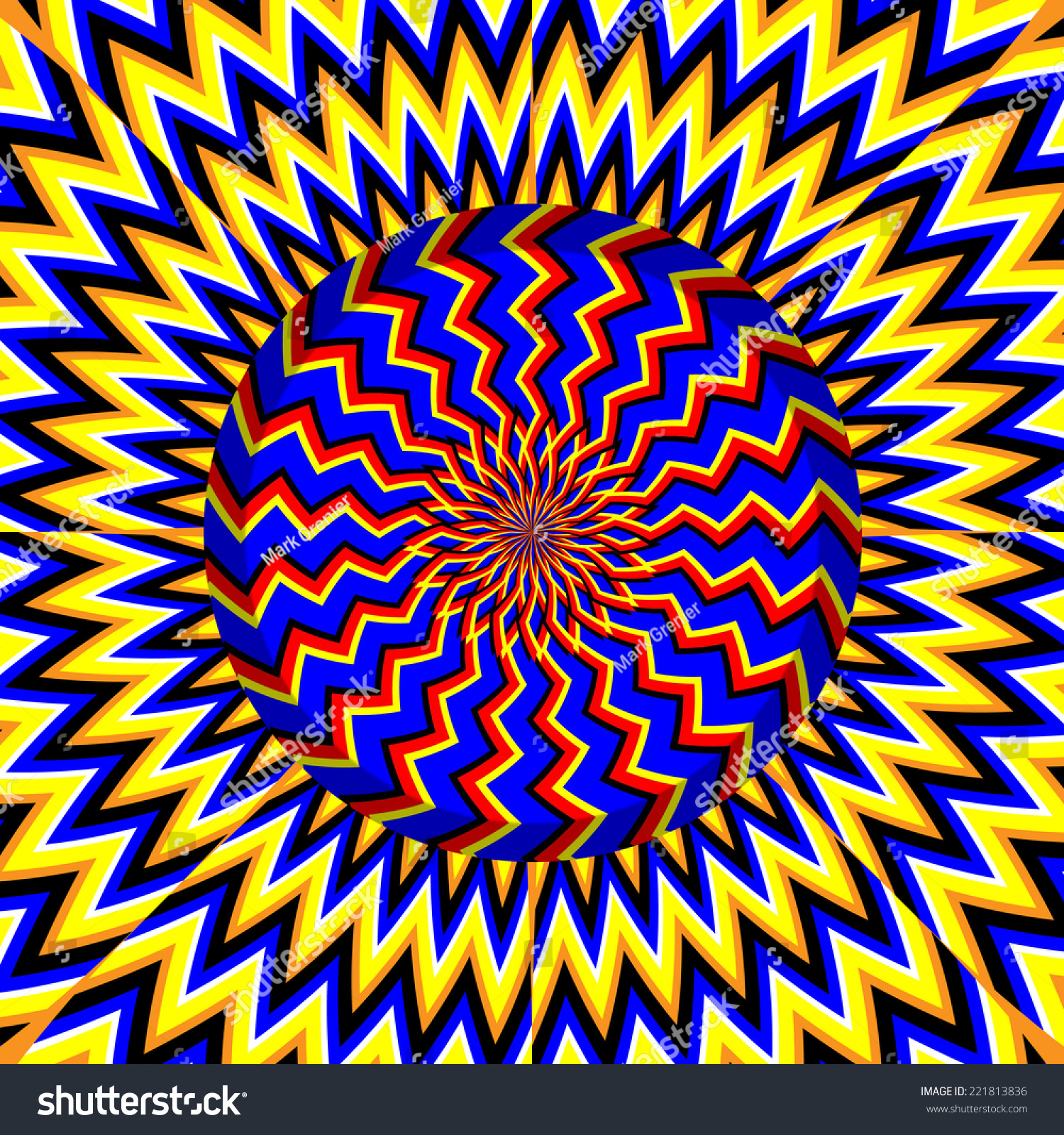 Expanding Spin Illusion Stock Illustration 221813836 - Shutterstock