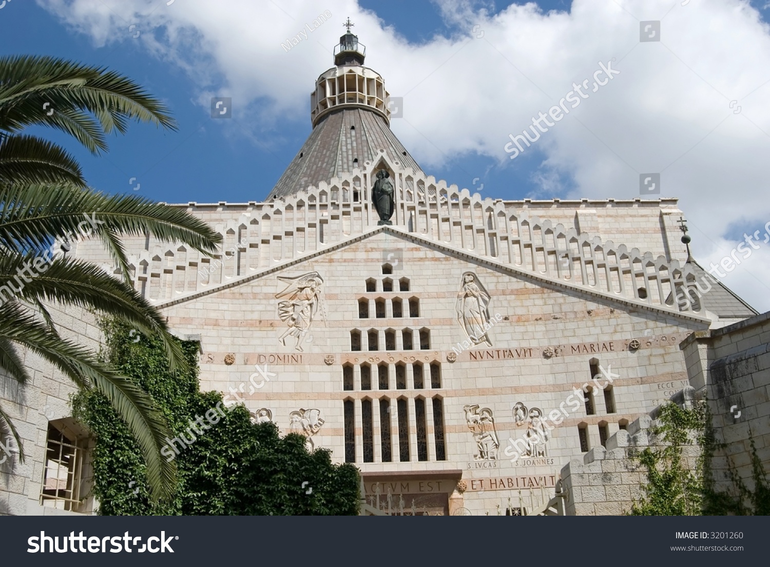 Exterior Of The Modern Church Of The Annunciation, Nazareth, Israel ...