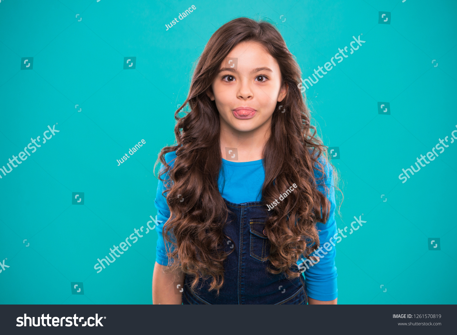 Extreme Hair Volume Kid Girl Long Stock Photo Edit Now