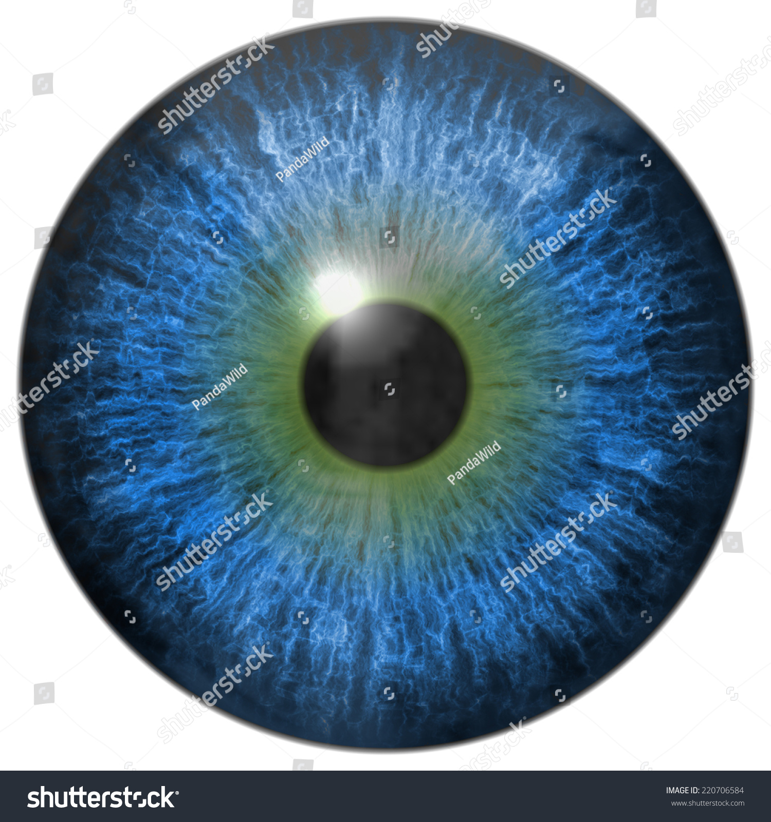 Eye Iris Generated Hires Texture Stock Illustration 220706584 ...