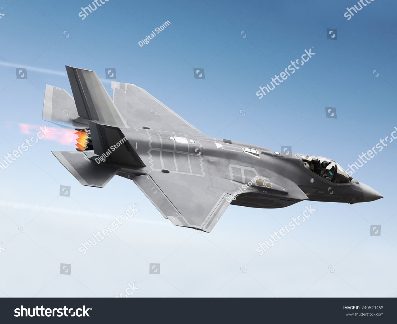 超音速f35戦闘機 のイラスト素材