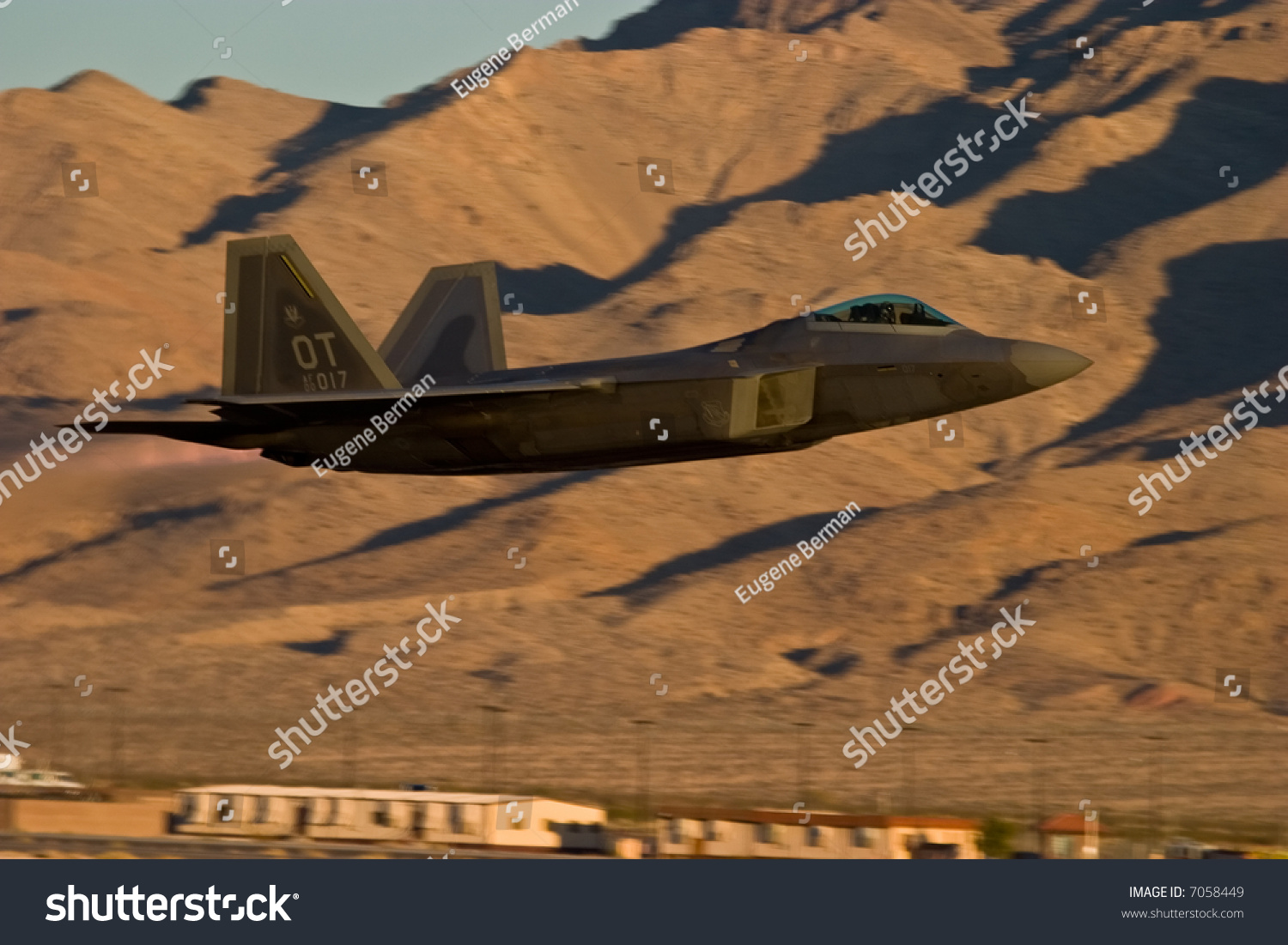 F22 Raptor Supersonic Fighter Taking Off Stock Photo Edit Now 7058449