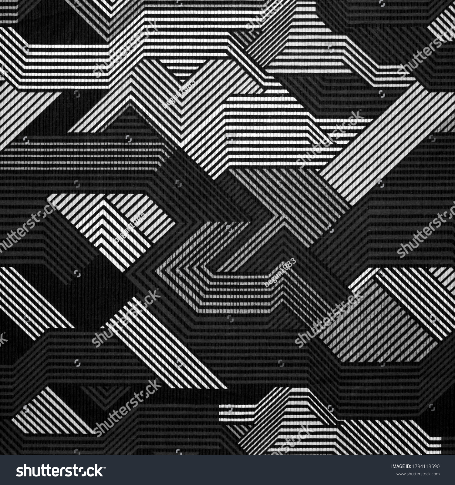 Fabric Texture Abstract Linesfabric Background Black Stock Illustration ...