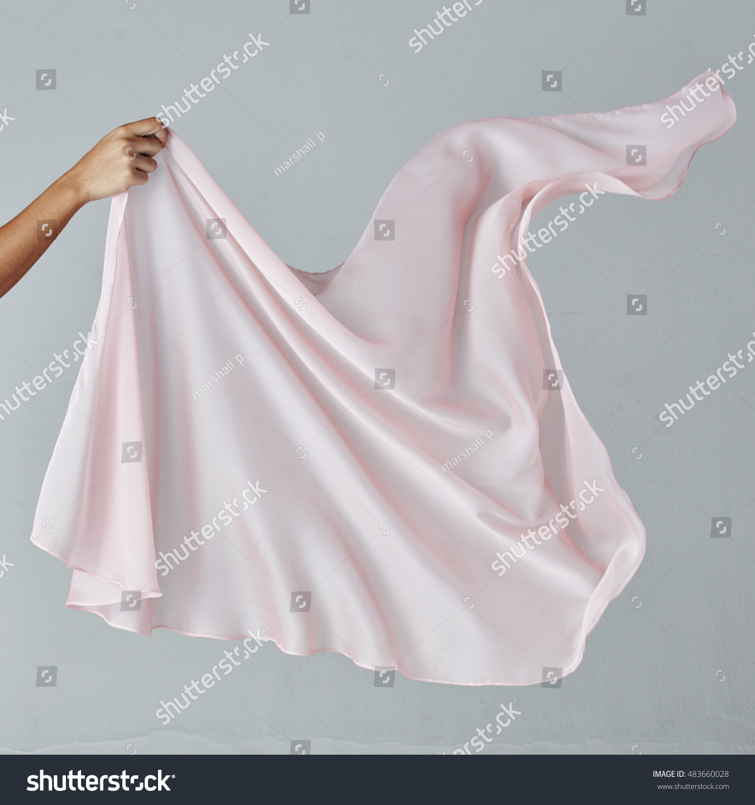 Fabric Wind Pink Stock Photo 483660028 : Shutterstock