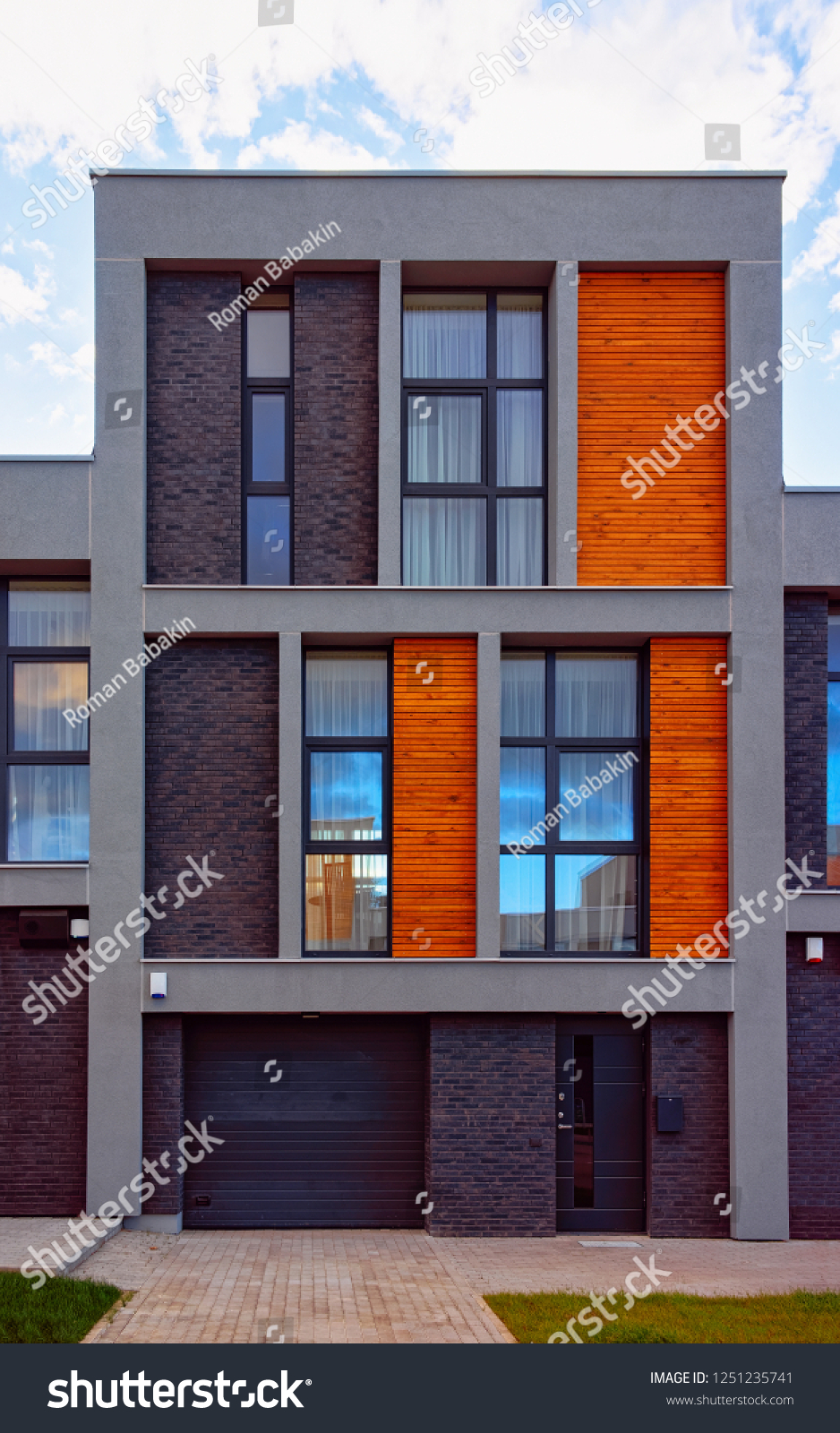 Facade Modern Residential Apartment House Building Stock Photo