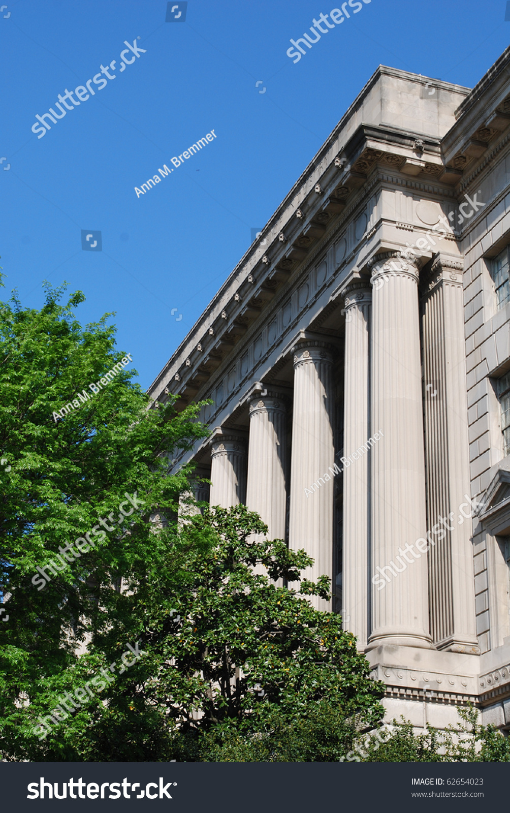 Facade Of U.S. Department Of Commerce, Washington, Dc Stock Photo ...