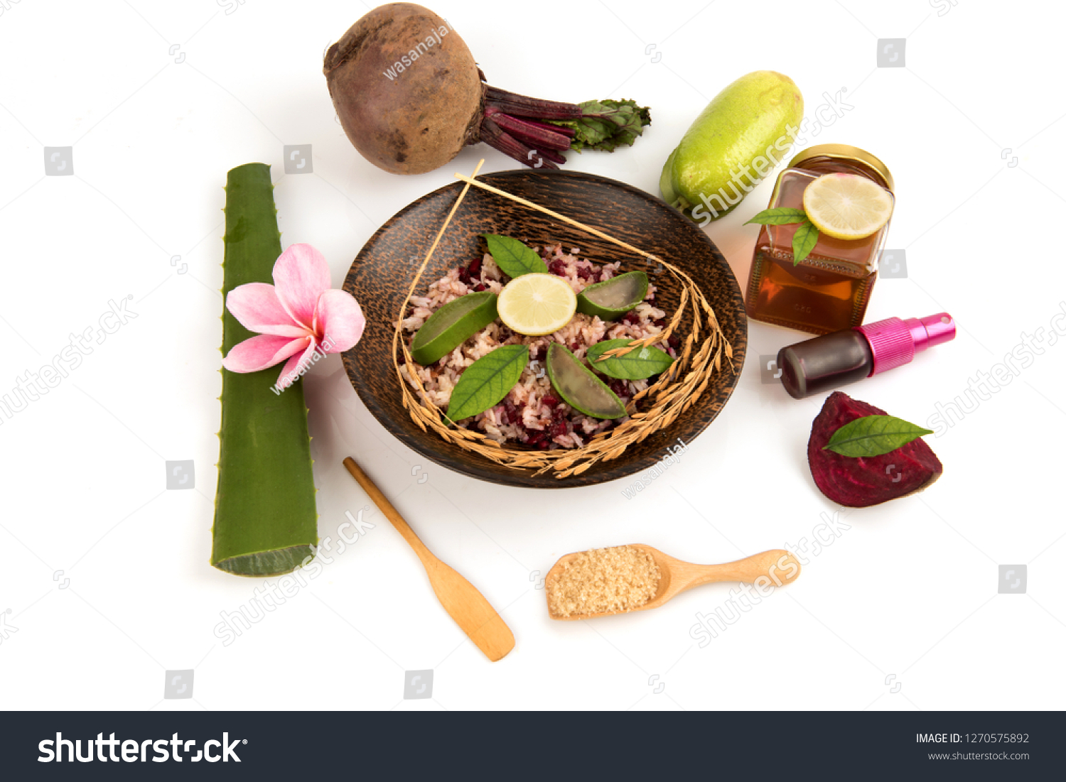 Download Face Mask Beetroot Honeylemon Juice Aloe Stock Photo Edit Now 1270575892 PSD Mockup Templates