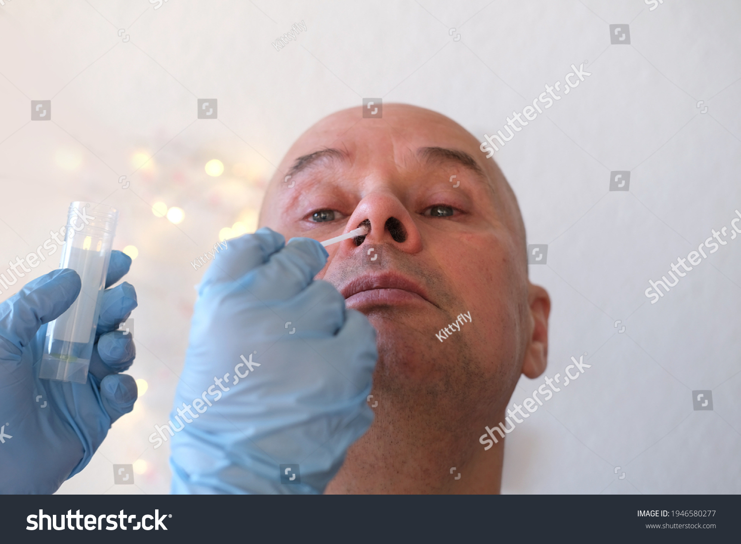 Face Elderly Bald Man Closeup Laboratory Stock Photo 1946580277 ...