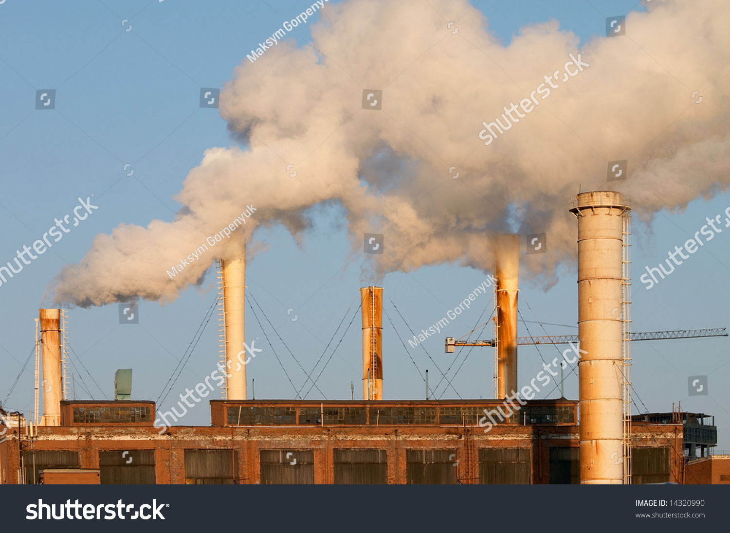 Factory Chimney Making Air Pollution Stock Photo 14320990 - Shutterstock