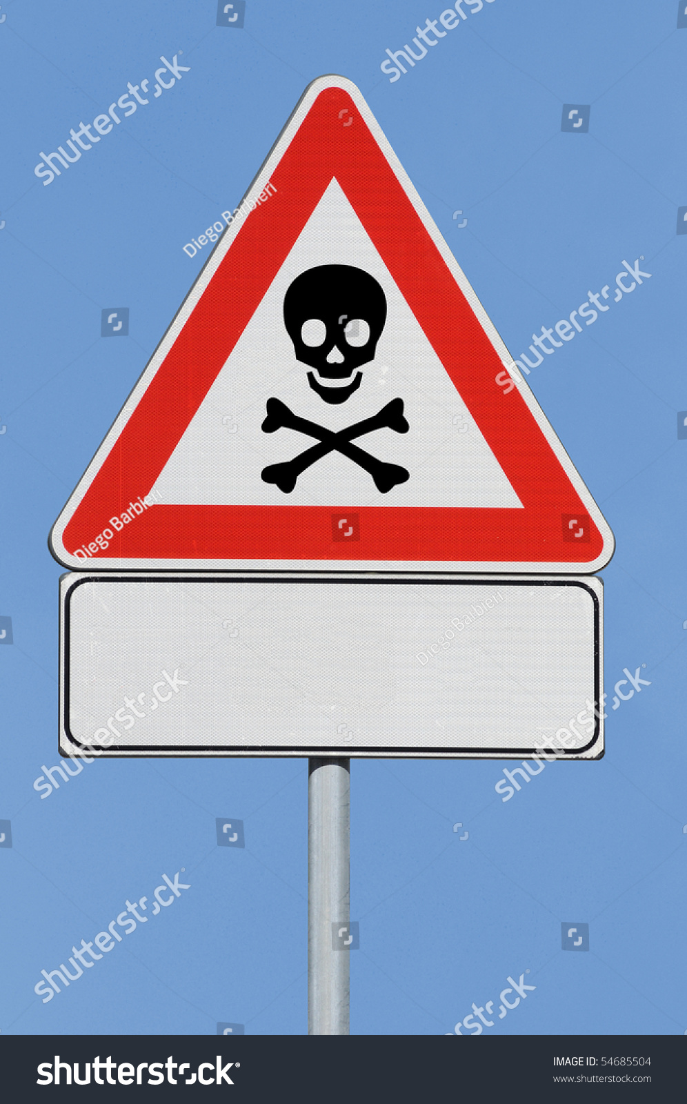 Fake Danger Death Road Sign Stock Photo 54685504 : Shutterstock