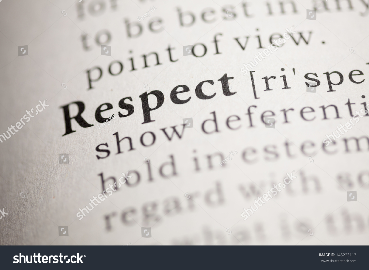 what is the definition of the word respect