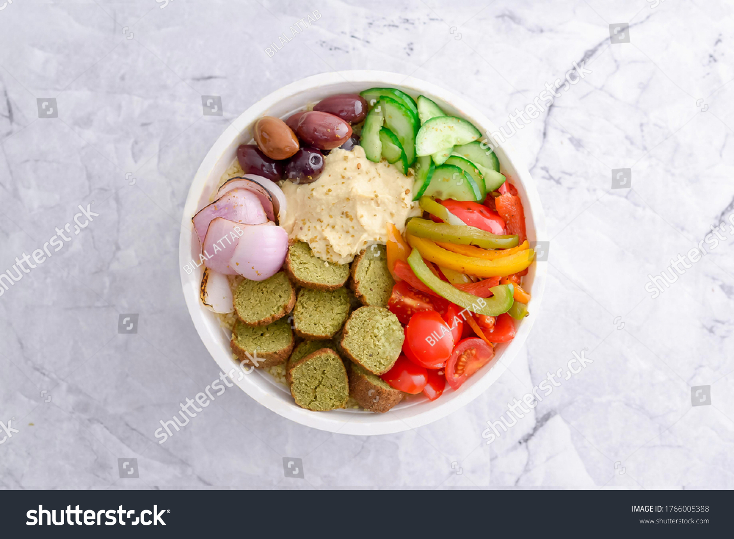 Falafel Healthy Food Bowl Plate Keto Stock Photo Edit Now 1766005388