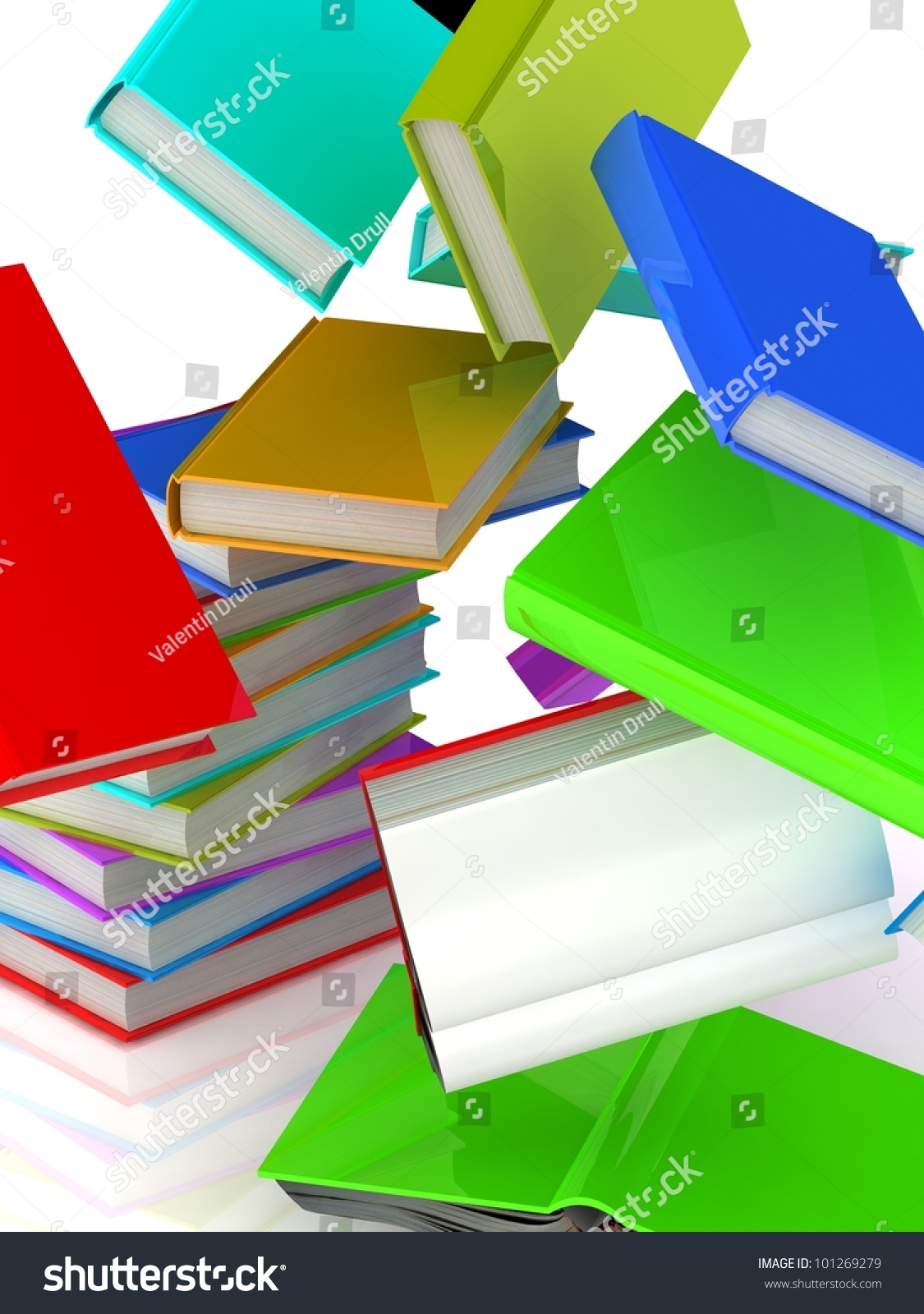 Falling Books From A Column Stock Photo 101269279 : Shutterstock