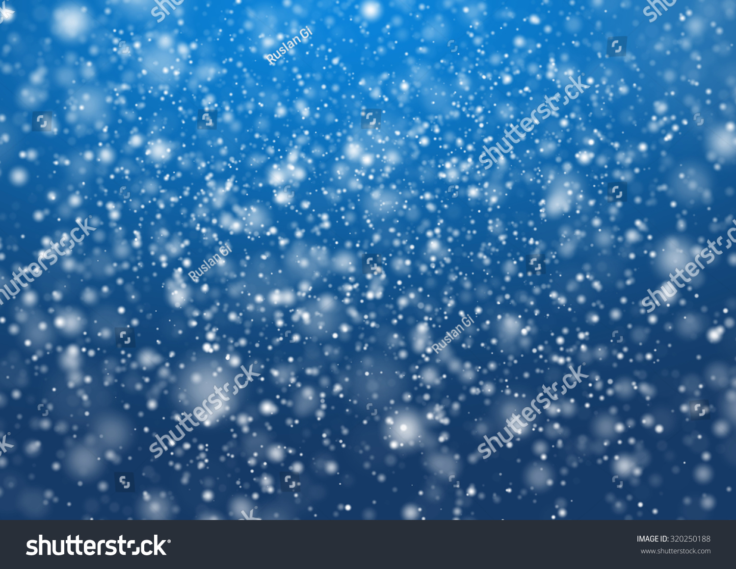 Falling Snow On Blue Background Stock Illustration 320250188 - Shutterstock