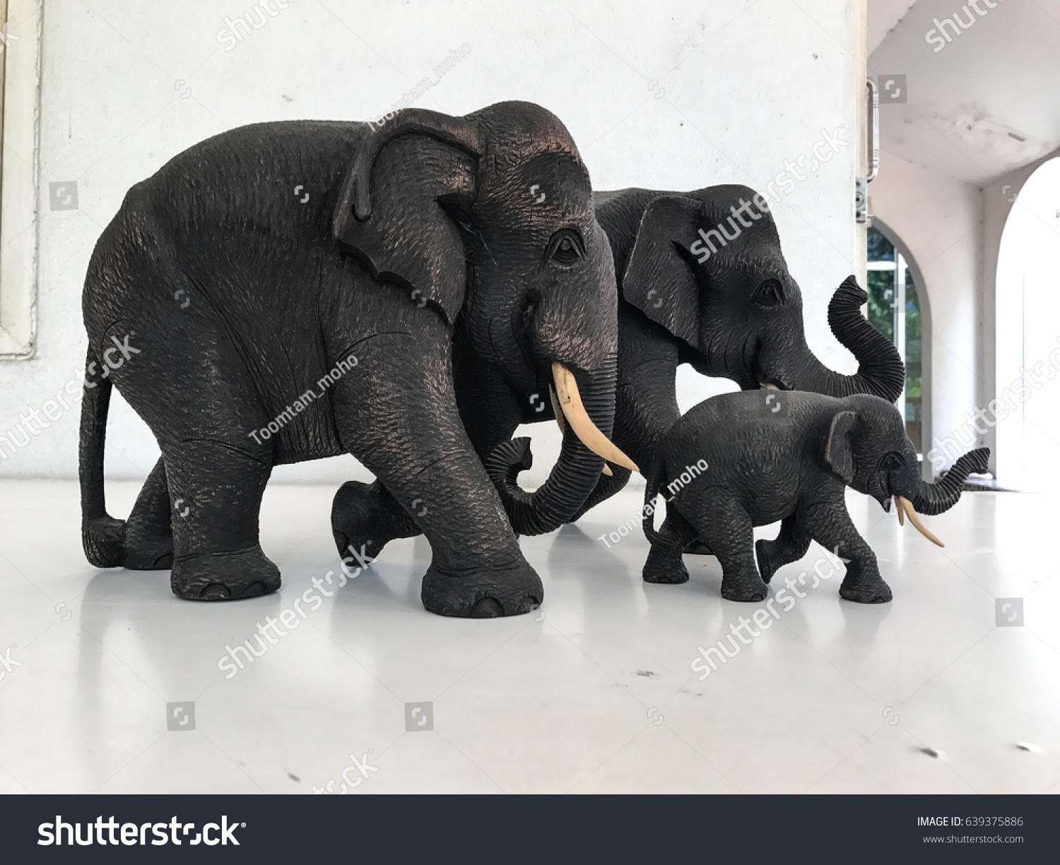 Family Elephant Mother Father Baby Elephant Stock Photo Edit Now