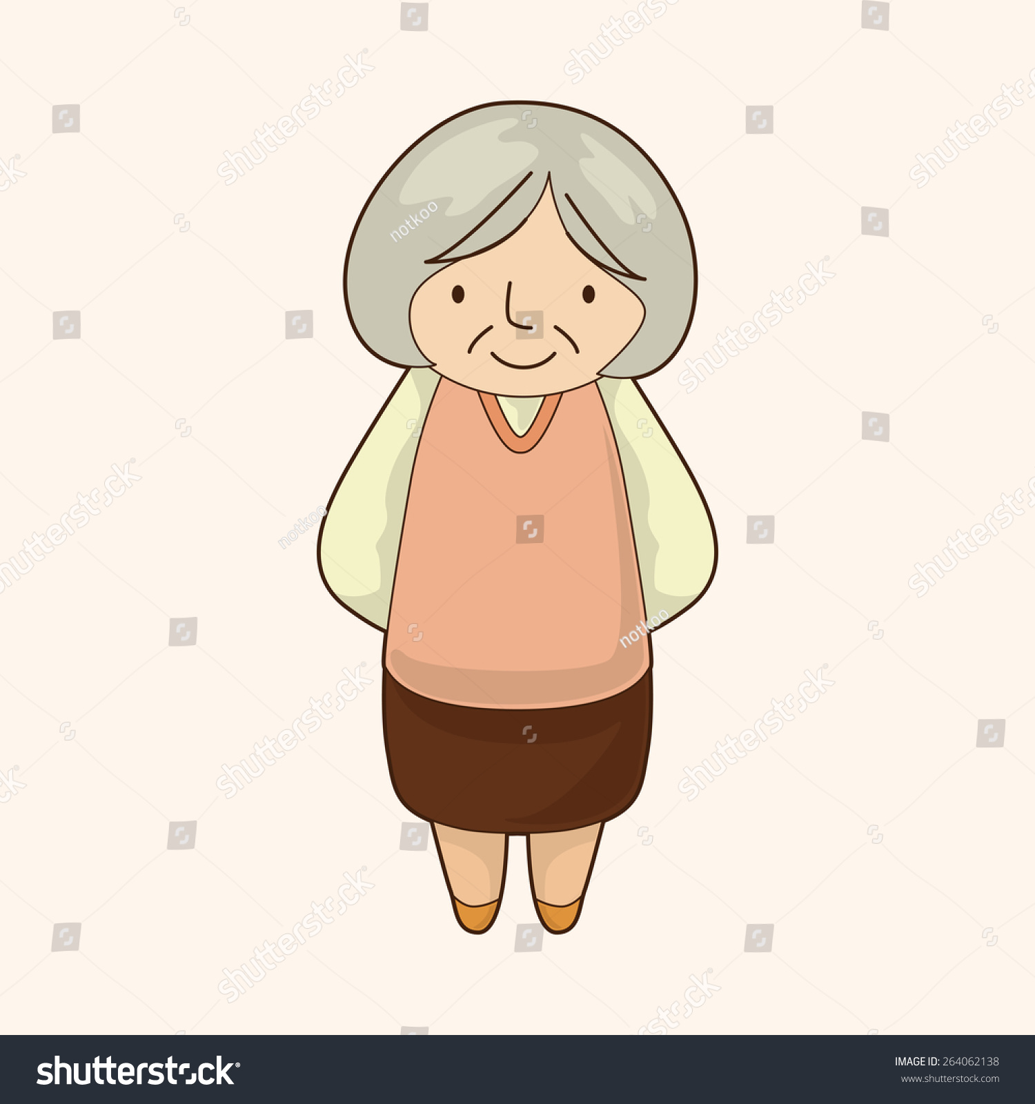 Family Grandmother Character Theme Elements Stock Photo 264062138 ...