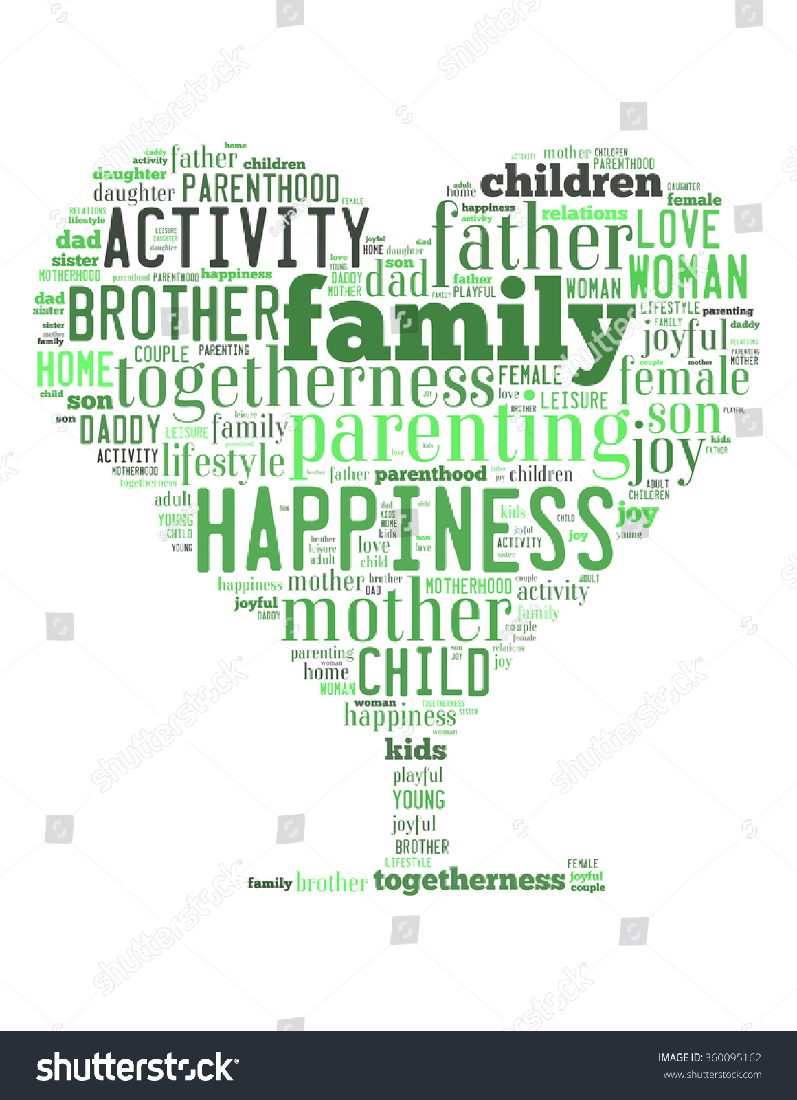 Family Tree Word Cloud Concept On Stock Illustration 360095162 ...