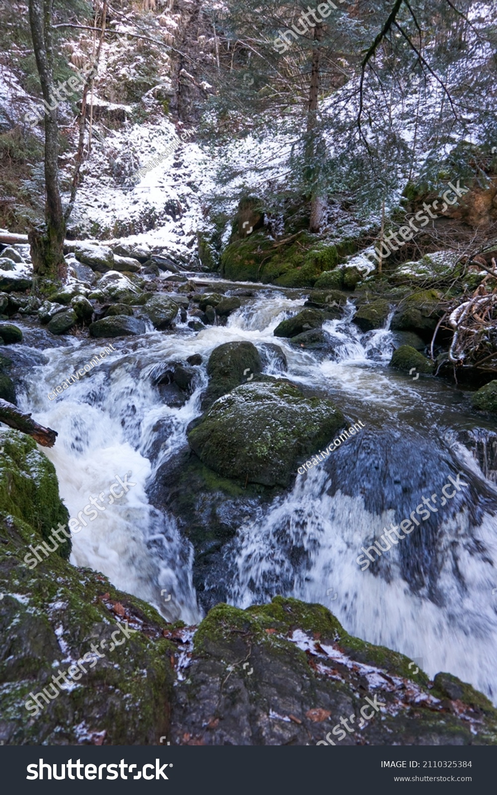 Famous Ravenna Gorge Ravenna Waterfall Wild Stock Photo 2110325384 ...