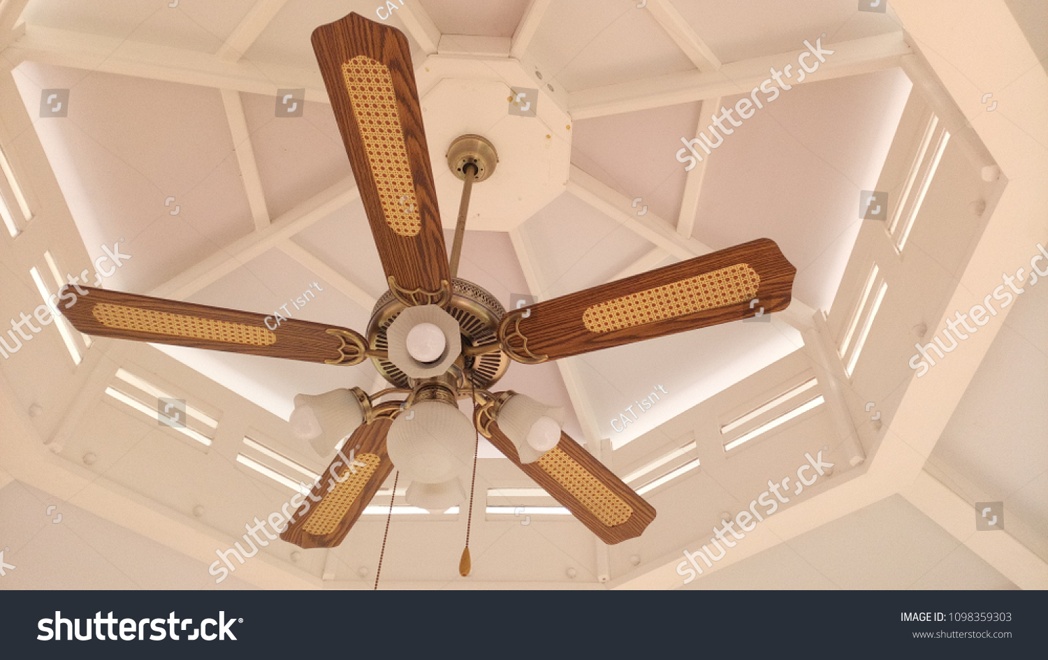 Fan Hanging Ceiling Stock Photo Edit Now 1098359303