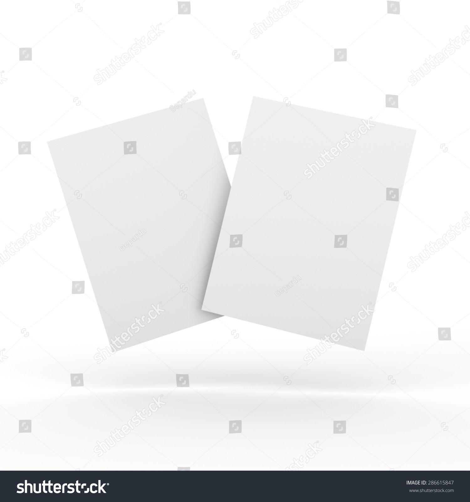 Fan Leaflets Sheets Paper A4 Size Stock Illustration 286615847