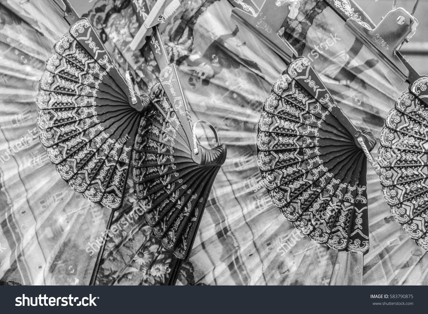 Fans Background Black White Stock Photo 583790875 Shutterstock