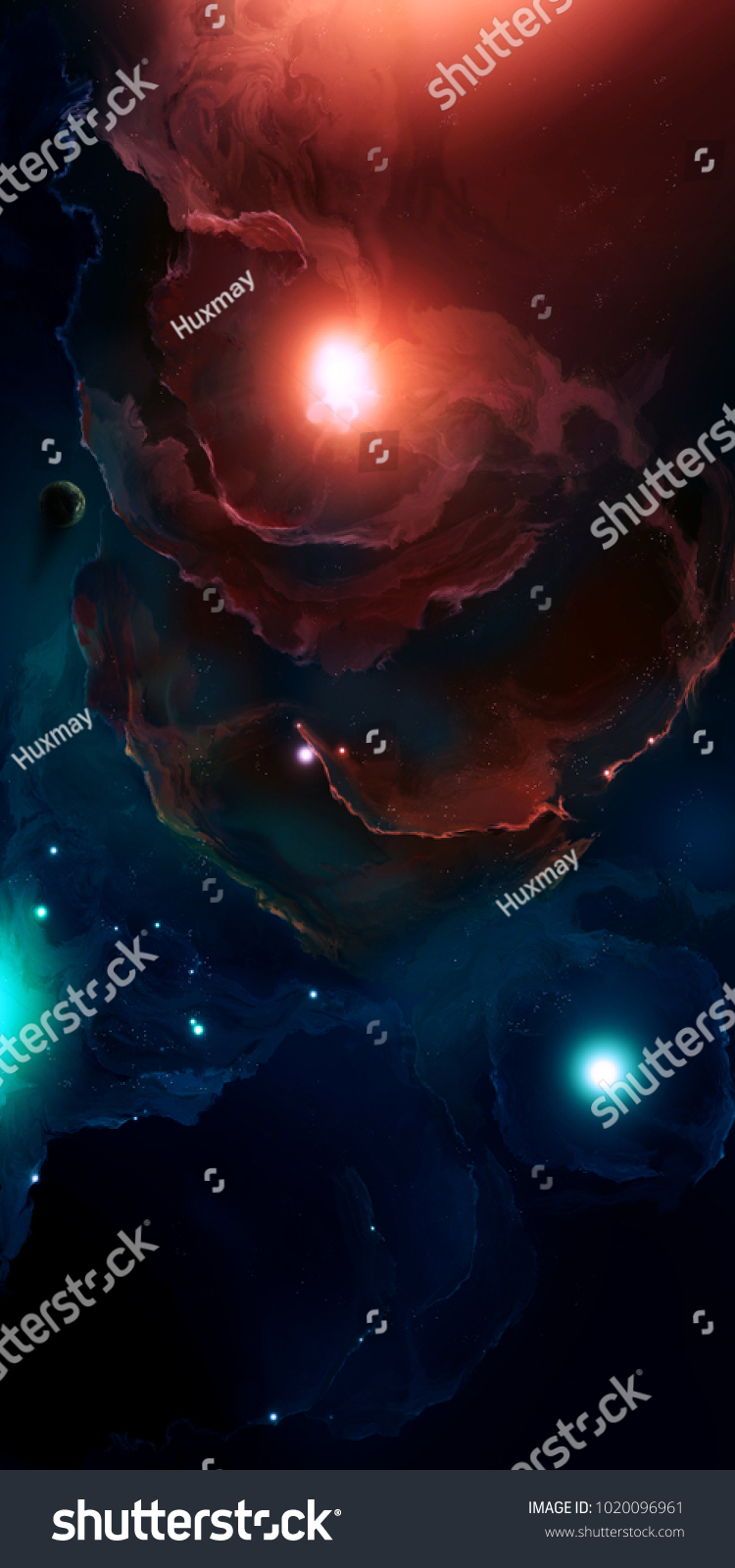 Royalty Free Stock Illustration Of Fantasy Deep Galaxy Lonely 3 D