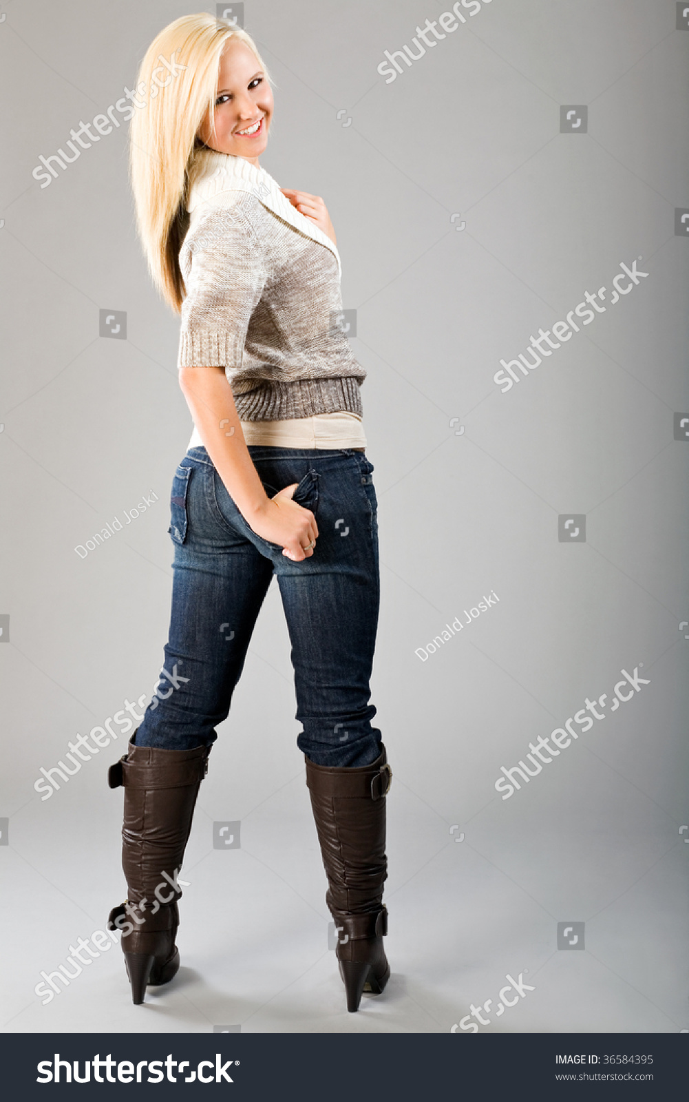 Fashion Boots Jeans Teen Stock Photo 36584395 - Shutterstock
