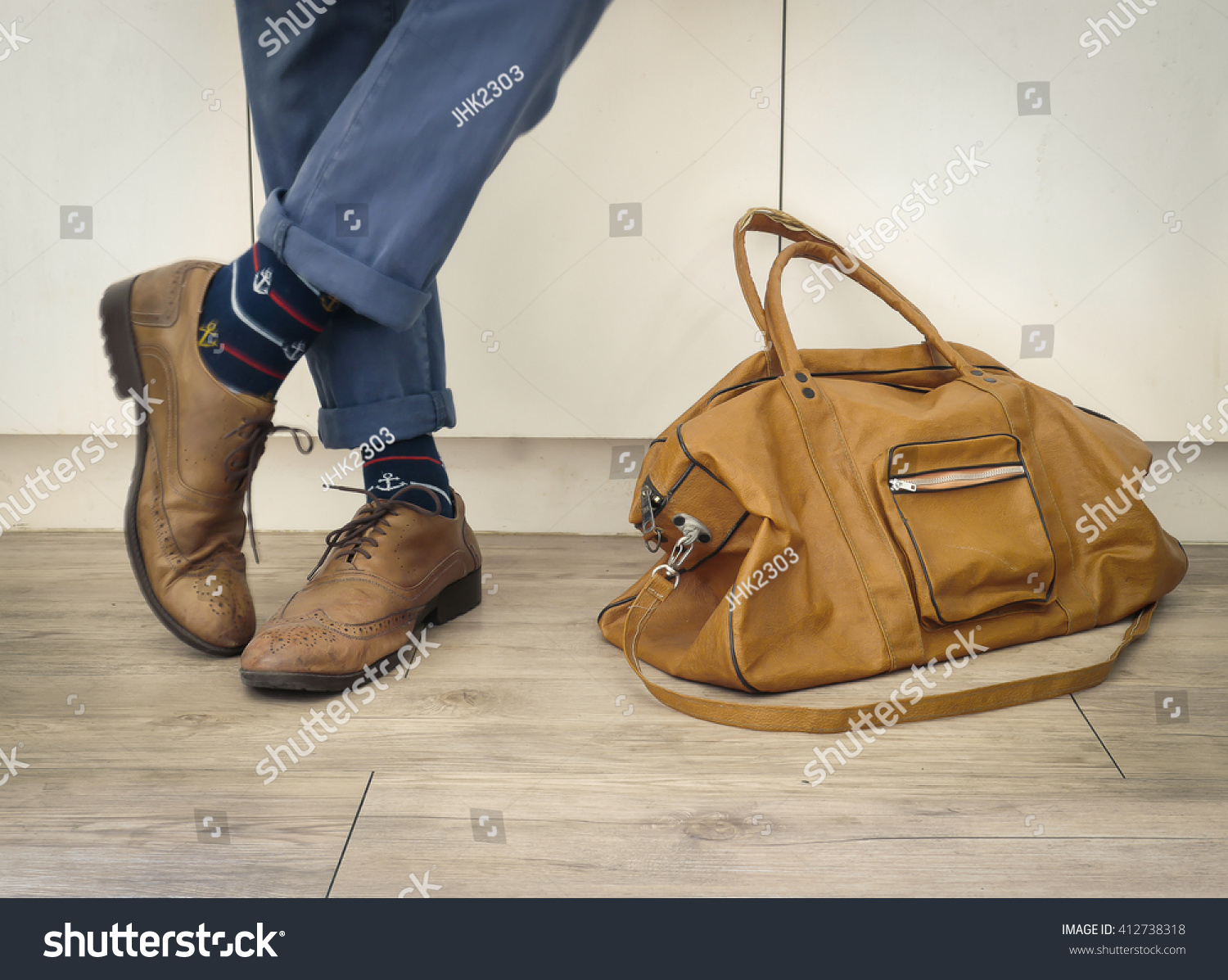 indigo shoes and bags