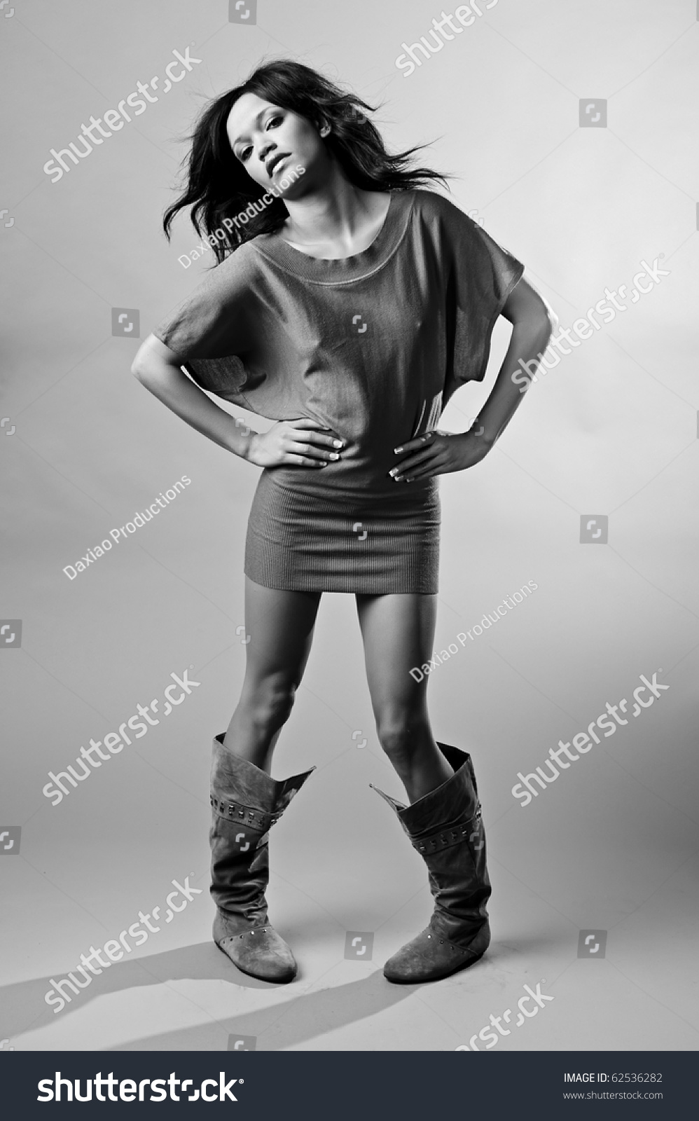 Fashion Model Hands On Hips Stock Photo 62536282 - Shutterstock