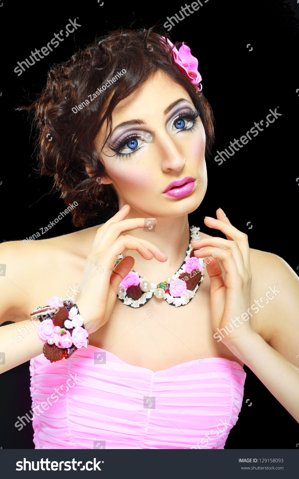 Fashion Model Barbie Doll Makeup Long Stock Photo Edit Now