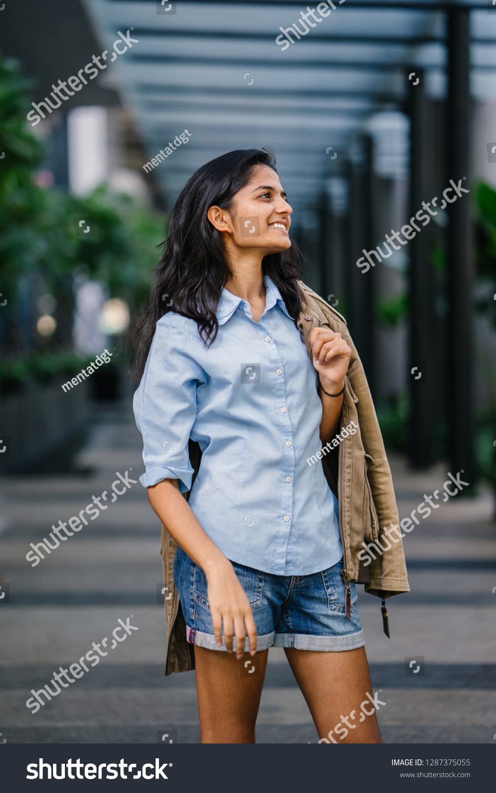 Fashion Portrait Beautiful Confident Young Indian Stock Photo ...