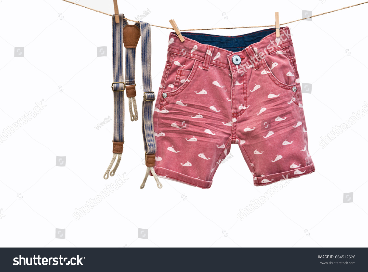 red baby boy shorts