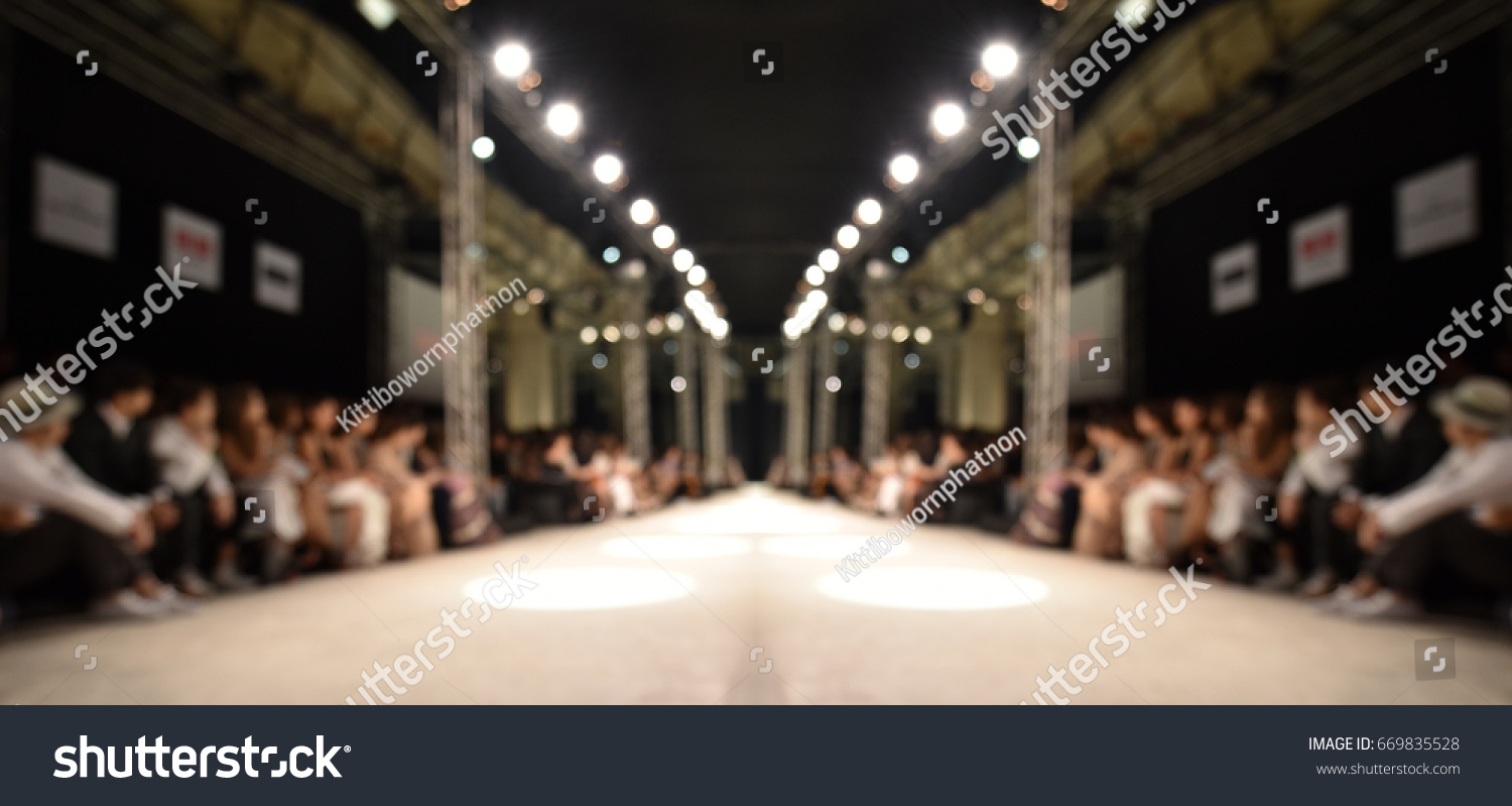 Fashion Runway Out Focusblur Background Empty Stock Photo 669835528 ...