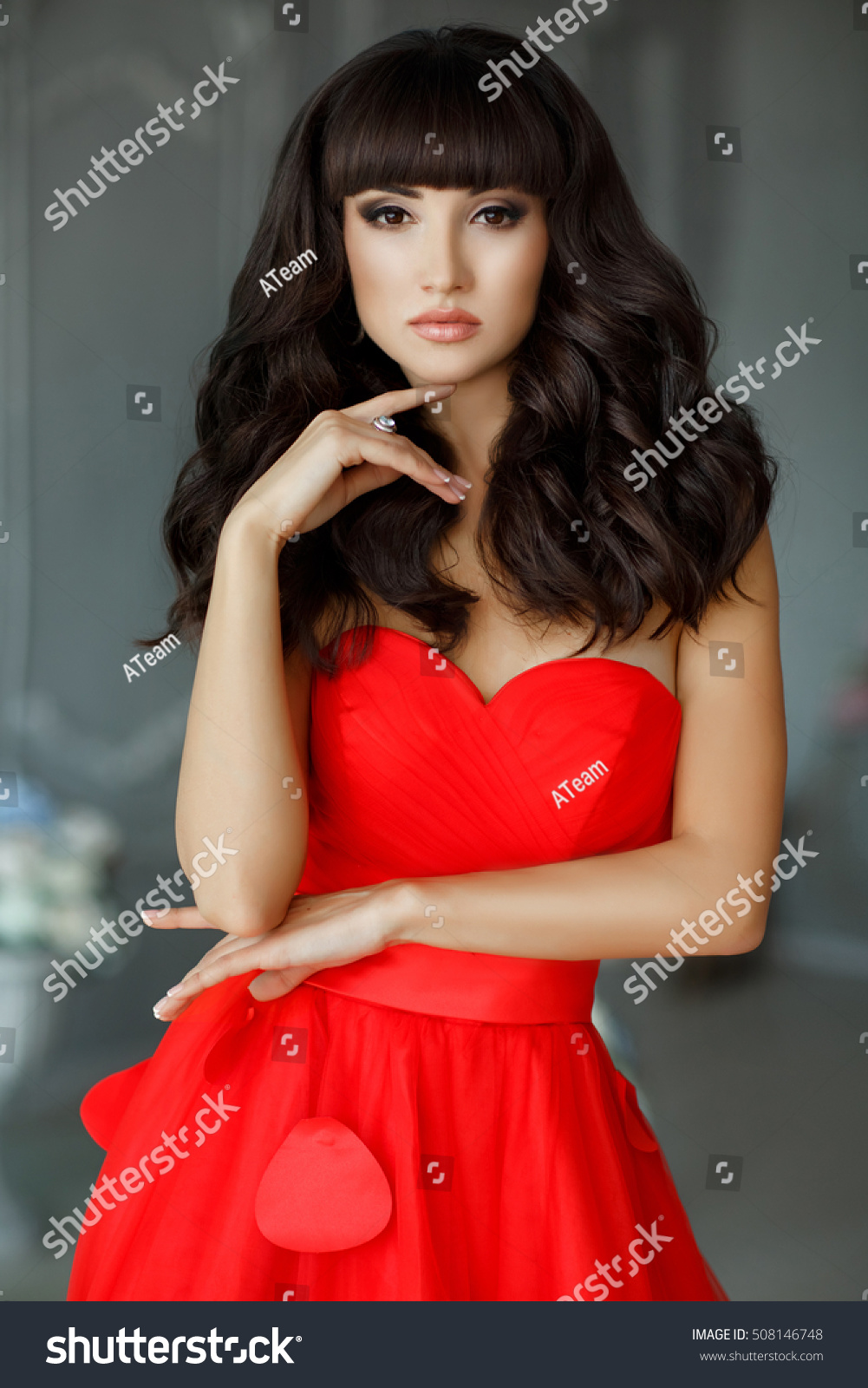 Fashion Studio Photo Gorgeous Vogue Woman Stock Photo Edit Now