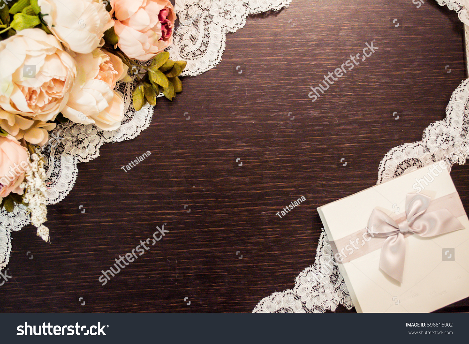 Fashion Wedding Background T Card Bouquet Stock Photo Edit Now