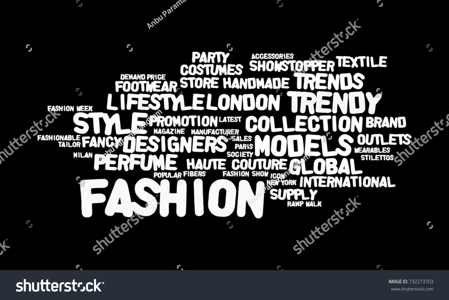 Fashion Word Cloud Stock Illustration 732273703 | Shutterstock