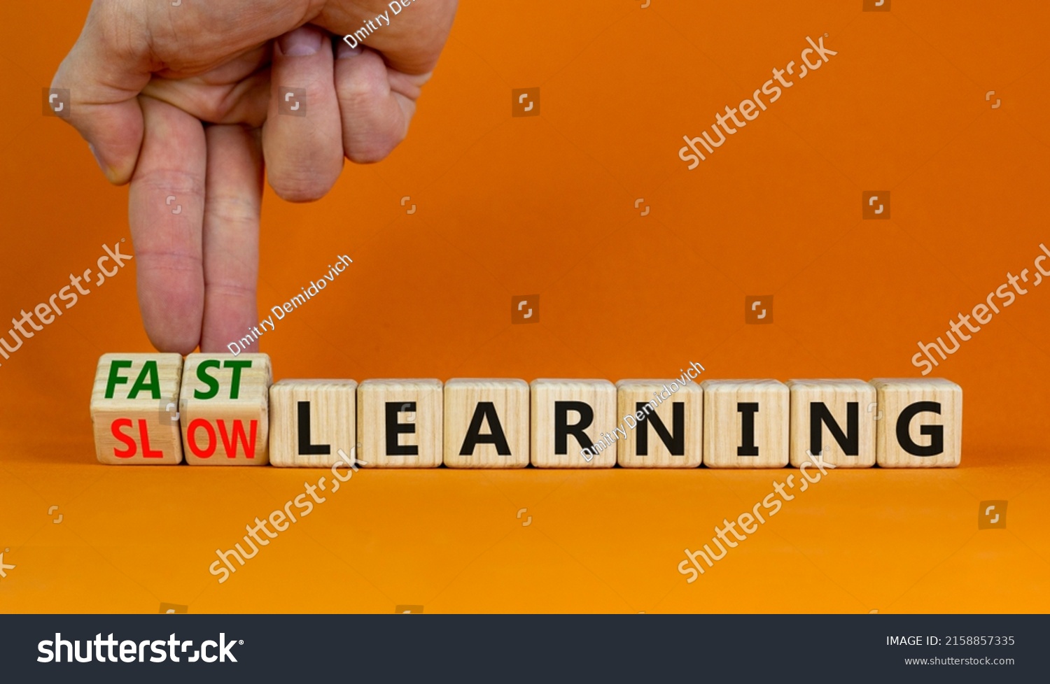 fast-slow-learning-symbol-businessman-turns-stock-photo-2158857335