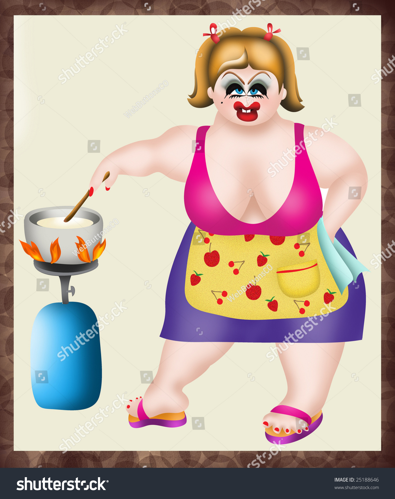 Fat Woman Cooking 116