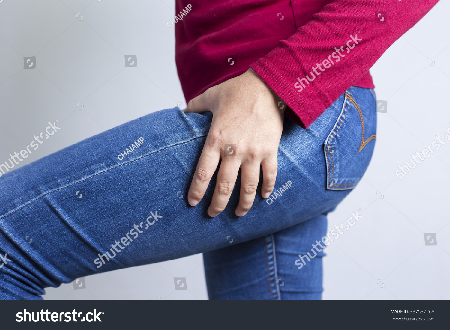 Fat Woman Her Big Thigh Stock Photo 337537268 | Shutterstock