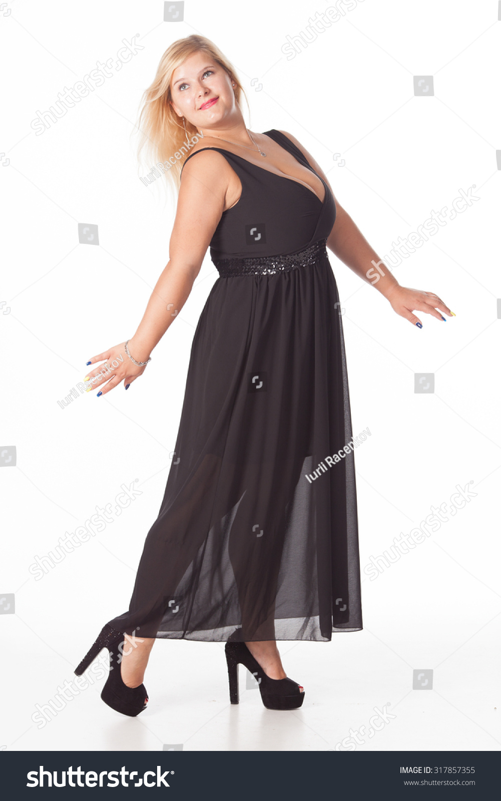 heels for long black dress