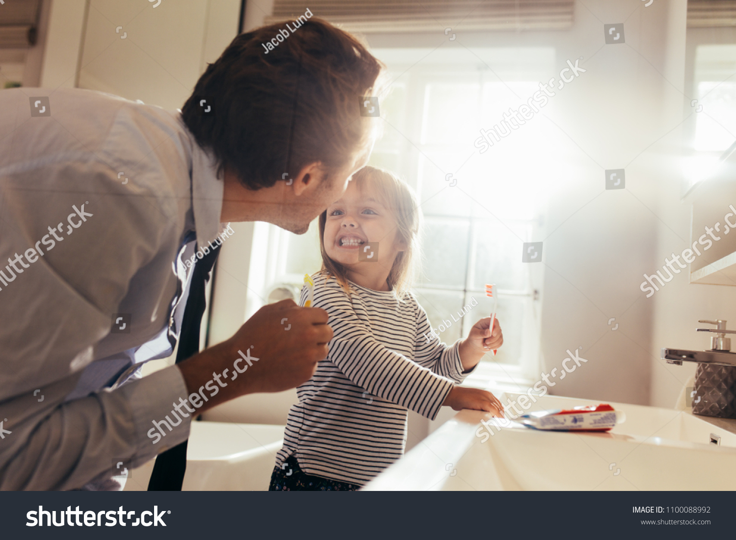 Dad daughter bathroom Stock Photos, Images & Photography Shutterstock