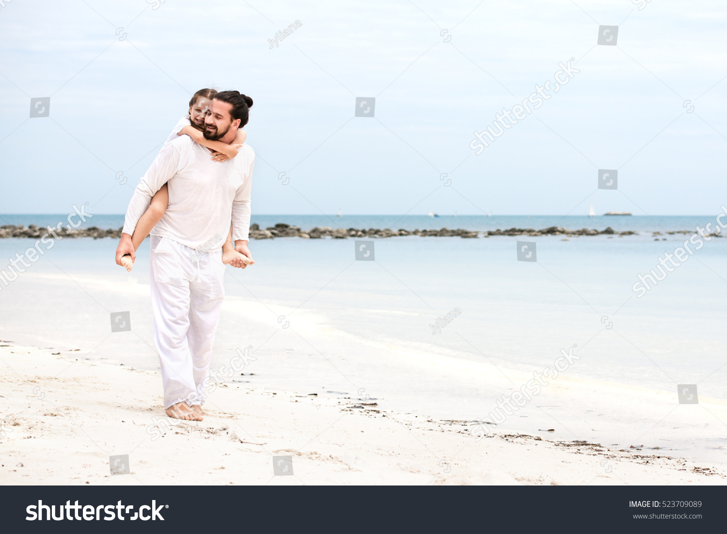 nude emo girl models father and daughter at nude beach together