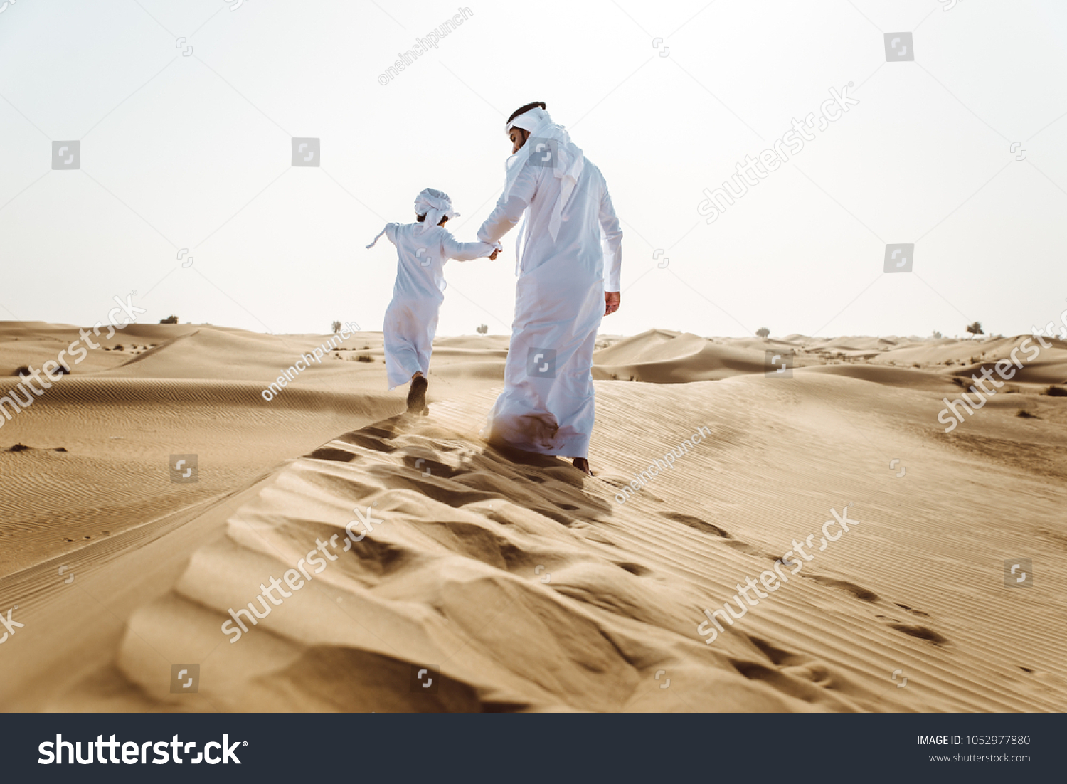 Father Son Spending Time Desert Stock Photo (Edit Now) 1052977880