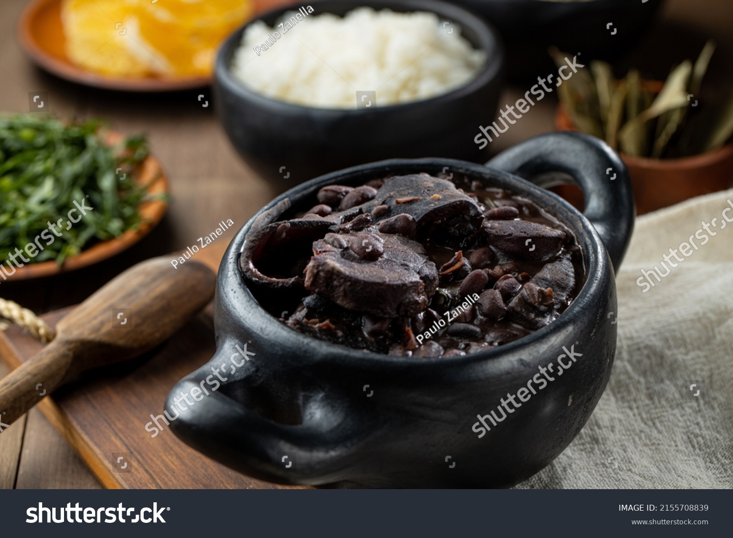 Feijoada Comida Tipica Brasileiratypical Brazillian Beans Stock Photo ...