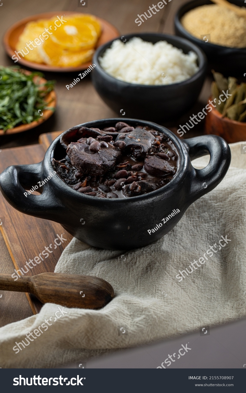 Feijoada Comida Tipica Brasileiratypical Brazillian Beans Stock Photo ...