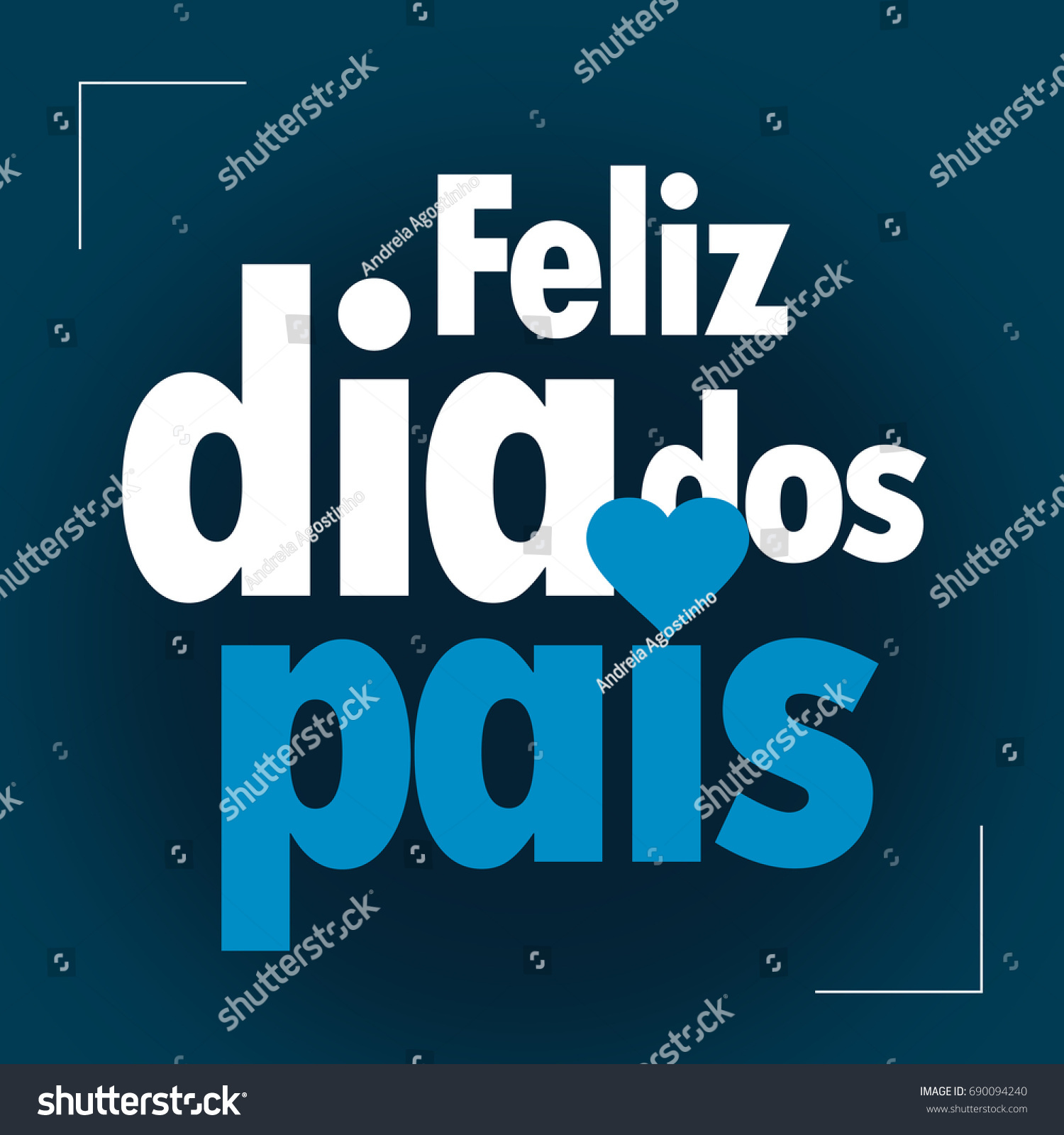 Feliz Dia Dos Pais Happy Fathers Stock Illustration Shutterstock