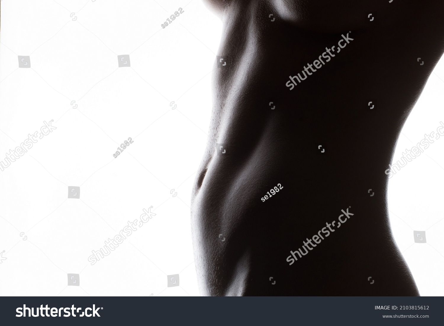 Female Athletic Figurebody Abdominal Closeup On Stock Photo Shutterstock