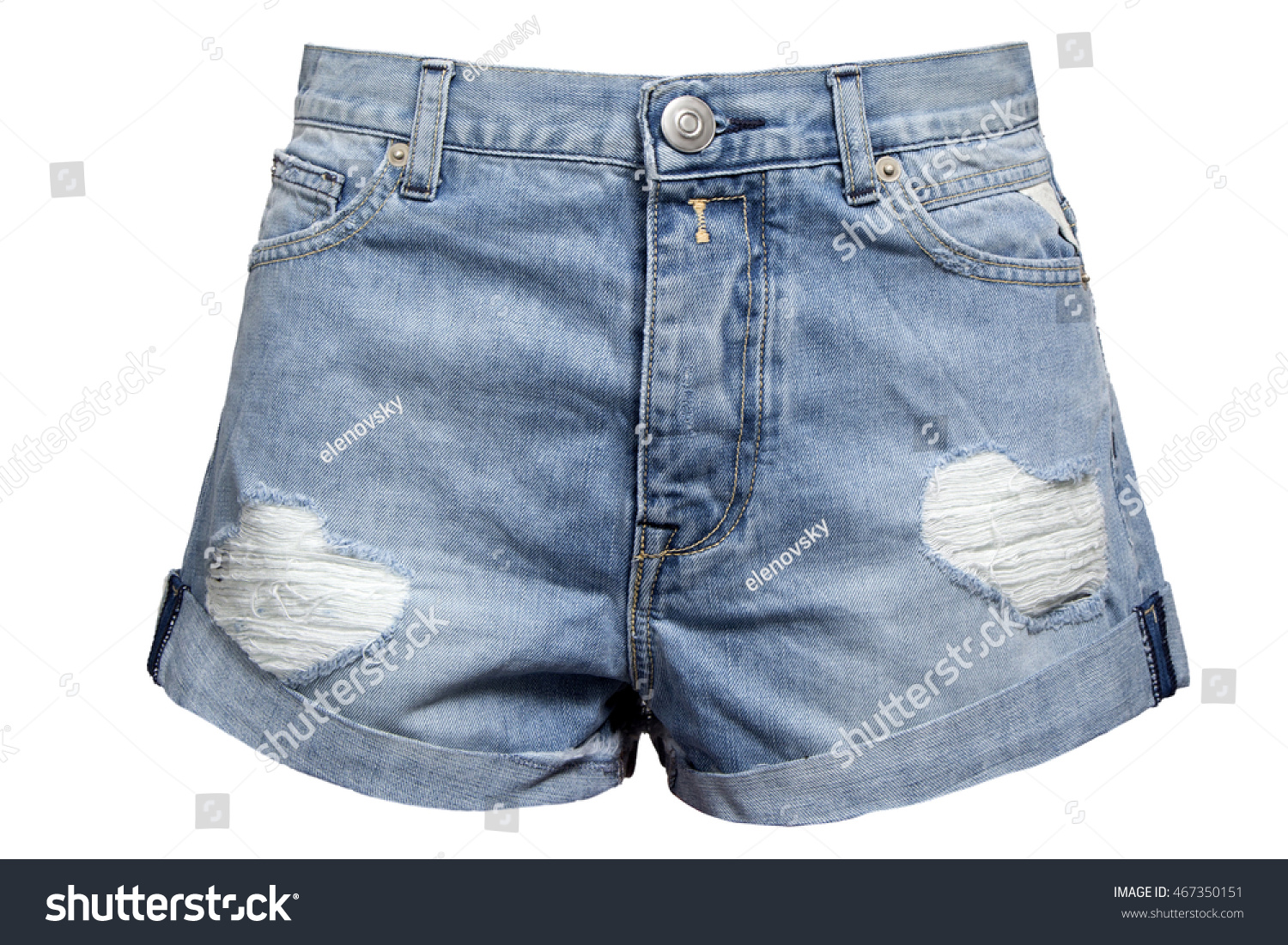 Female Denim Shorts Stock Photo 467350151 | Shutterstock