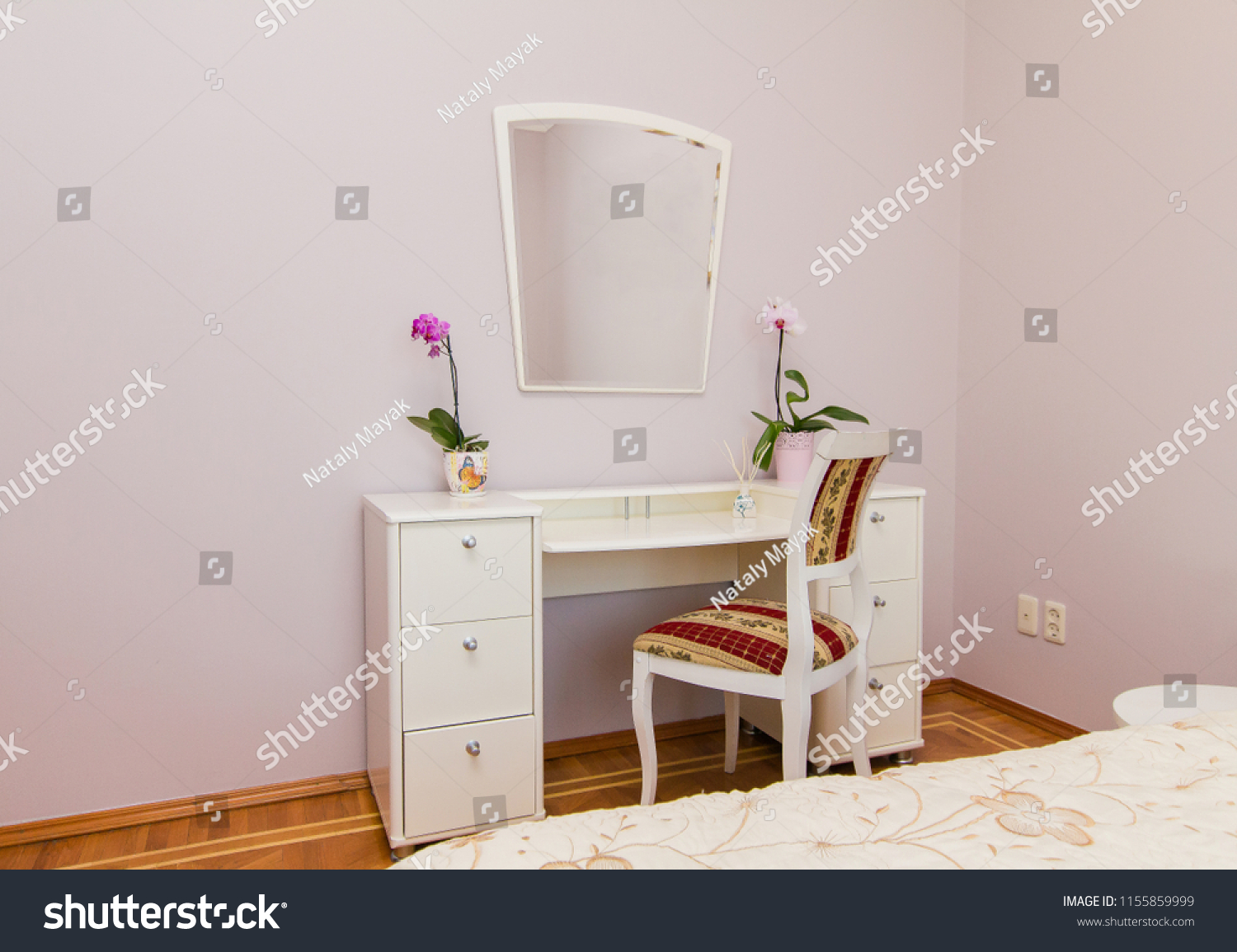 Female Dressing Table Corner Woman Mirror Stock Photo Edit Now